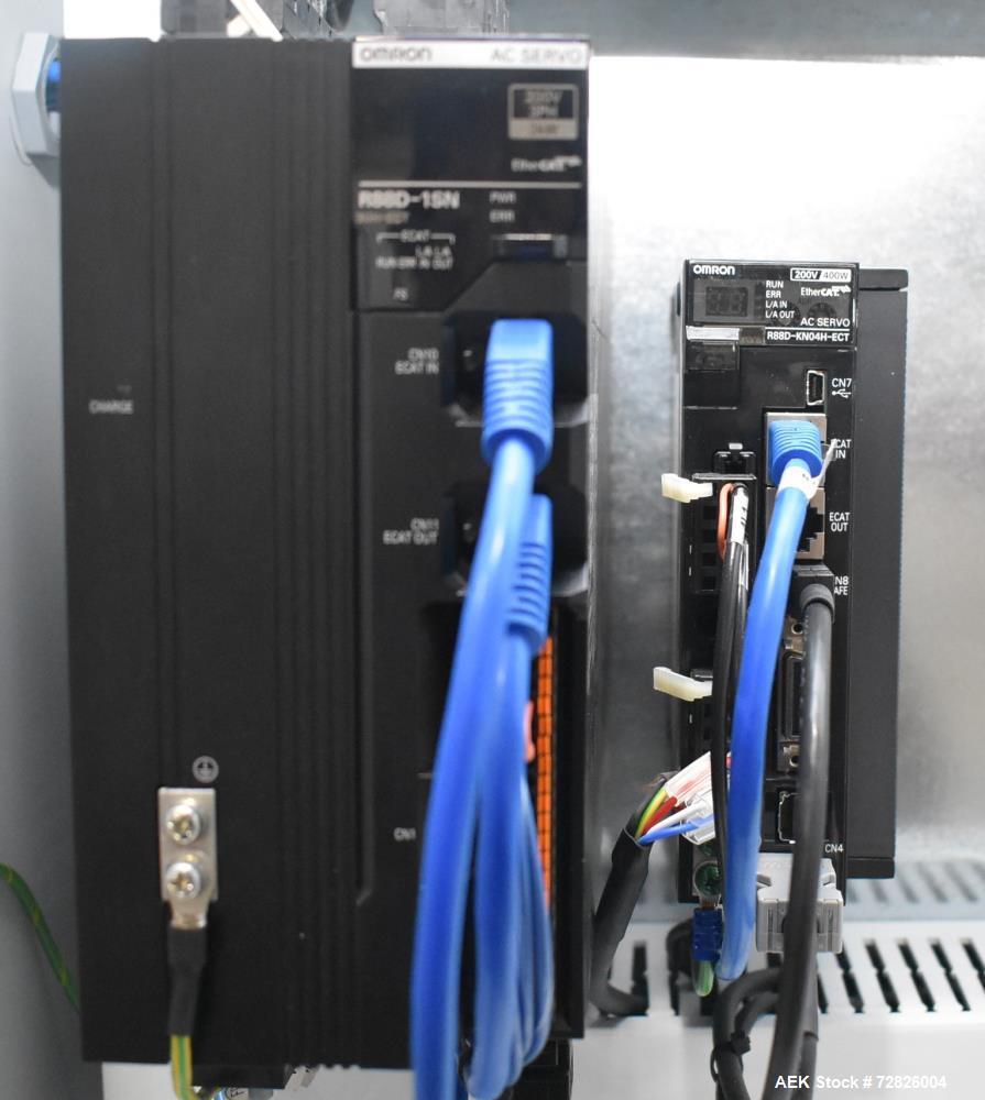Unused- Endflex (Paxiom) Small Footprint Vertical Cartoner, Model BOXXER KARTNR. Capable of speeds up to 60 CPM (depending on application). Size range: 1" (25mm) to 4.5" (114mm) length x 1" (25mm) to...