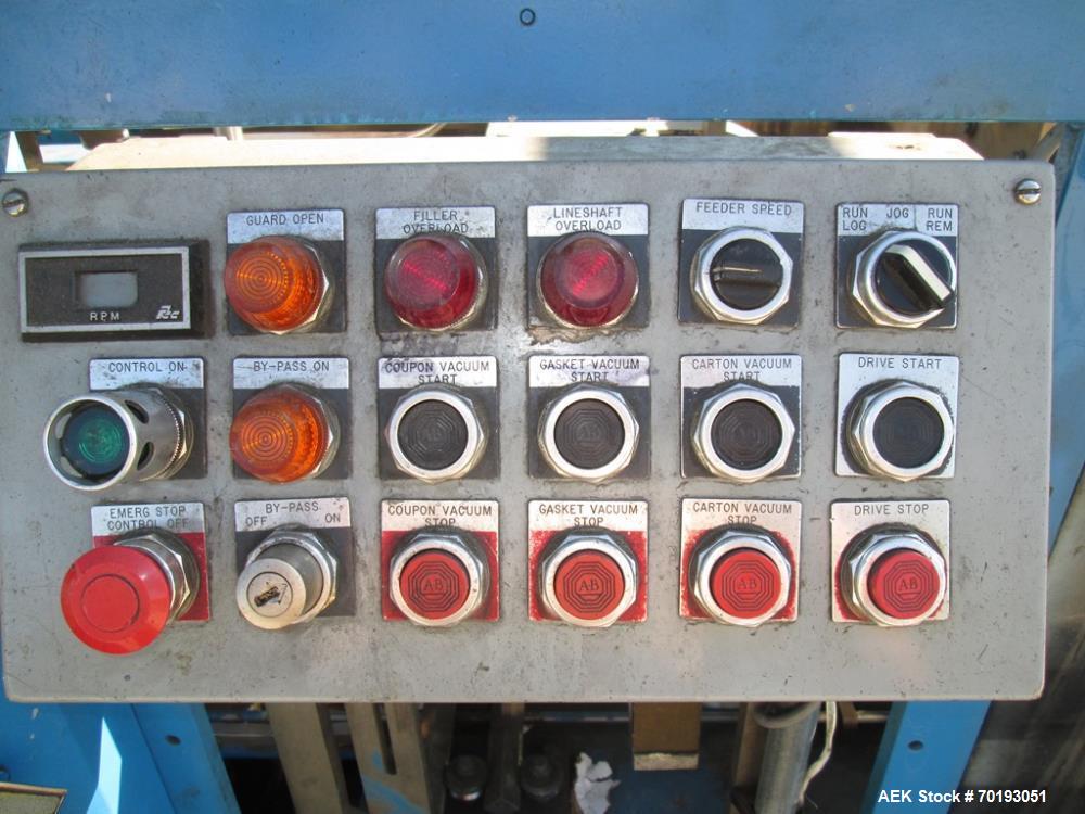 Used Yeaman Model VCS Vertical Hand Load Cartoner