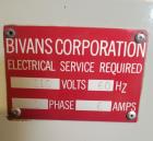 Used Bivans Vertical Cartoner Former. Model 54L Convey-O-Mat