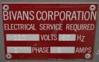 Used Bivans 54L Carton Former and Bottom Closer. Capable of speeds up to 60 cartons per minute. Has a carton size range:  1/2