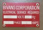 Used Bivans Model 54L Semi Automatic Vertical Cartoner (carton former and botto