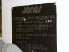Used Jones Oystar Semi Automatic Vertical Cartoner, Model CMV. Capable of speeds up to 120 rpm. Has 5