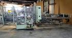 Used Jones Model CMV5 Semi-Automatic Tuck Vertical Cartoner. Machine is capable of speeds up to 120 cartons per minute. Has manual load station of 8' (both sides). Has 5