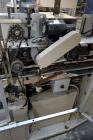 Used Jones Model CMV5 Semi-Automatic Tuck Vertical Cartoner. Machine is capable of speeds up to 120 cartons per minute. Has manual load station of 8' (both sides). Has 5