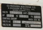 Used Paxall Clybourn Semi Automatic Vertical Hot Melt Cartoner, Model CHL-A. Capable of speeds up to 120 cpm. Has 6' long powered carton magazine with rotary carton feeder. Currently set up on 5