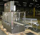 Used Tisma Vertical Cartoner, Model TC-50E. Capable of speeds to 200 cartons per minute. Currently set up with 2