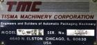Used Tisma Vertical Cartoner, Model TC-50E. Capable of speeds to 200 cartons per minute. Currently set up with 2