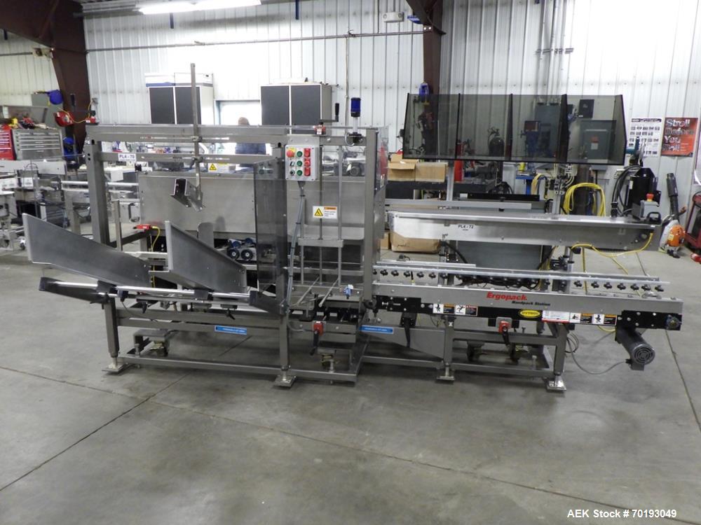 Used Combi 2CE Case Erector w/Ergopack Handpack Station