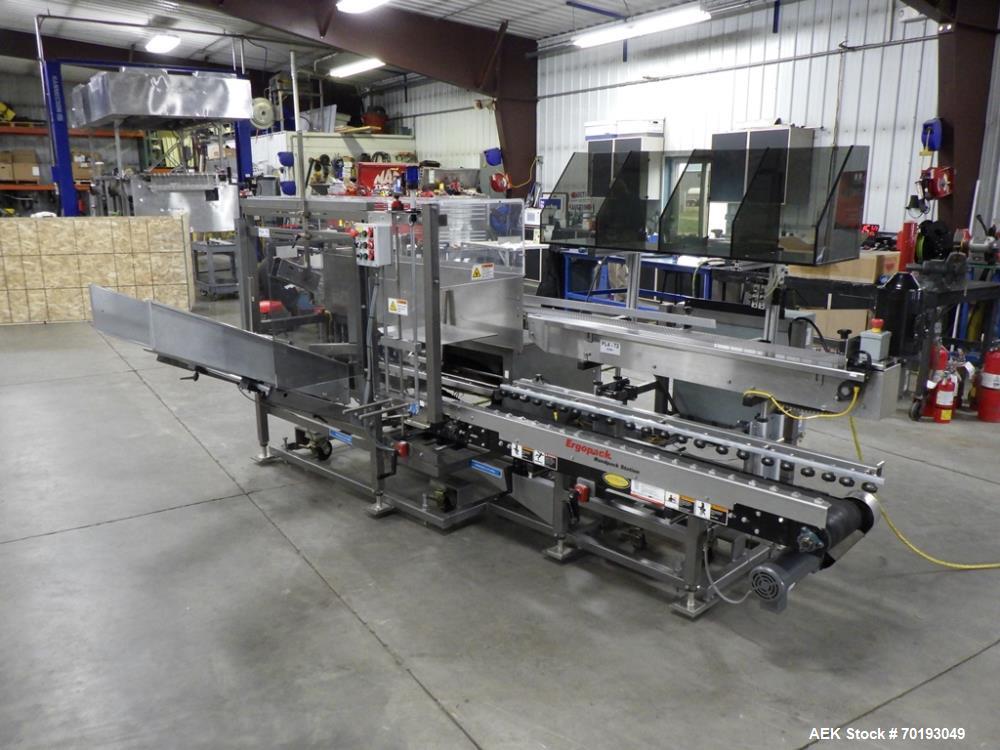 Used Combi 2CE Case Erector w/Ergopack Handpack Station