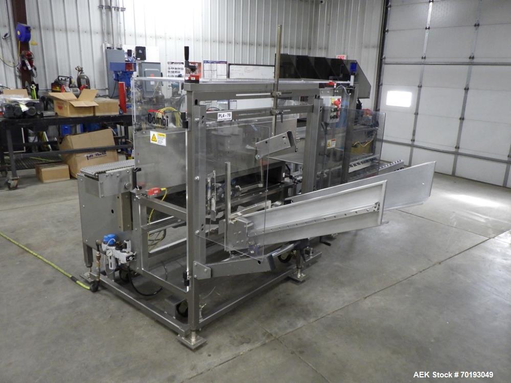 Used Combi 2CE Case Erector w/Ergopack Handpack Station