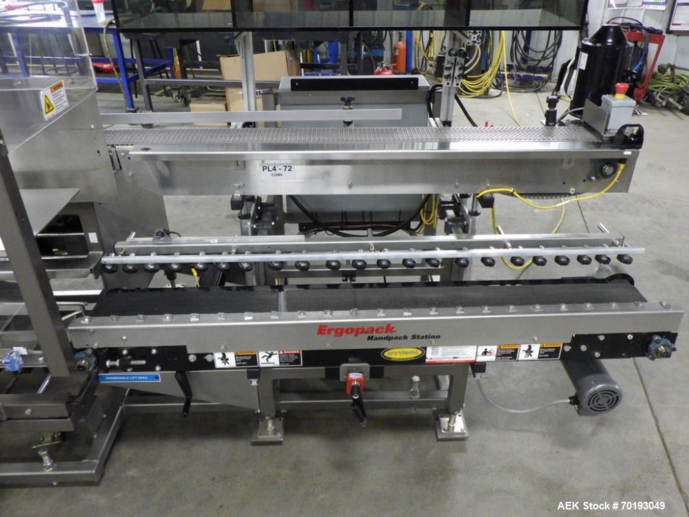 Used Combi 2CE Case Erector w/Ergopack Handpack Station