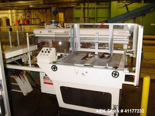 Used SWF Mcdowell 201LH case erector and bottom sealer capable of speeds up to 30 cases per minute. Has Nordson 3400 glue system and a case size range: length 7" to 24", width 6" to 16", 4" to 16". 3...
