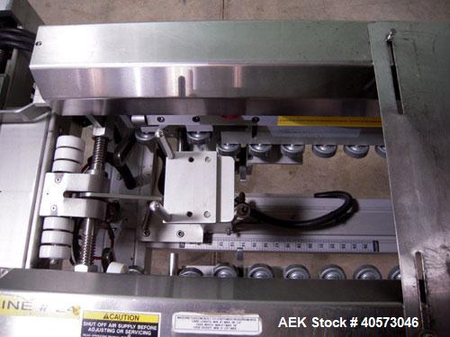Used Belcor 505 semi-automatic case erector with integrated Belcor 252 automatic top and bottom case taper sealer. Speeds up to 15 cpm. Erector size range: length 8" to 26.5", width 6" to 16", height...
