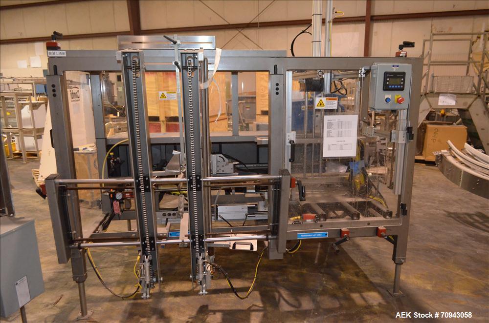 Used Combi Case Erector and Hot Melt Bottom Sealer,  Model 2-EZHS