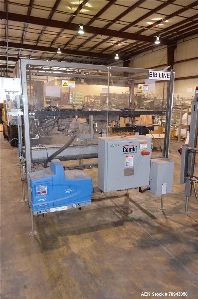 Used Combi Case Erector and Hot Melt Bottom Sealer,  Model 2-EZHS