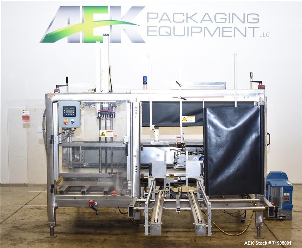 Used Combi Model 2-EZHS Case Erector and Hot Melt Bottom Sealer