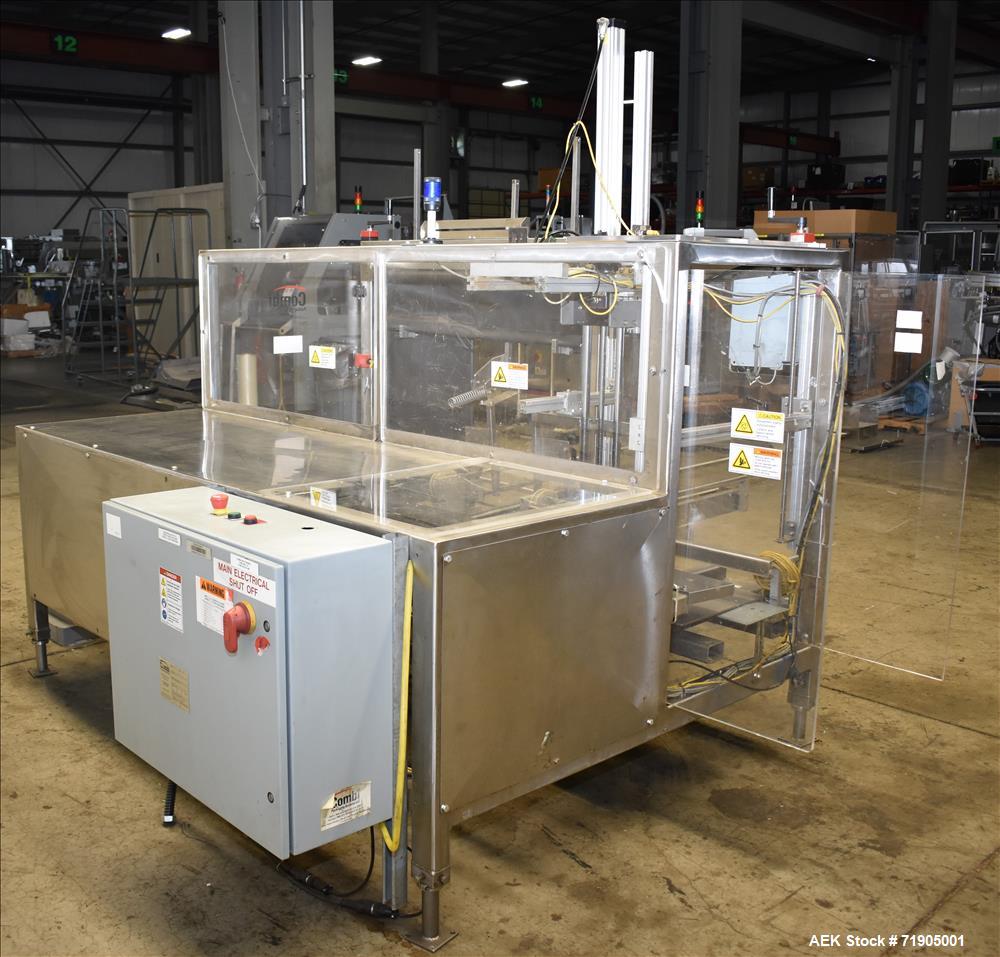Used Combi Model 2-EZHS Case Erector and Hot Melt Bottom Sealer