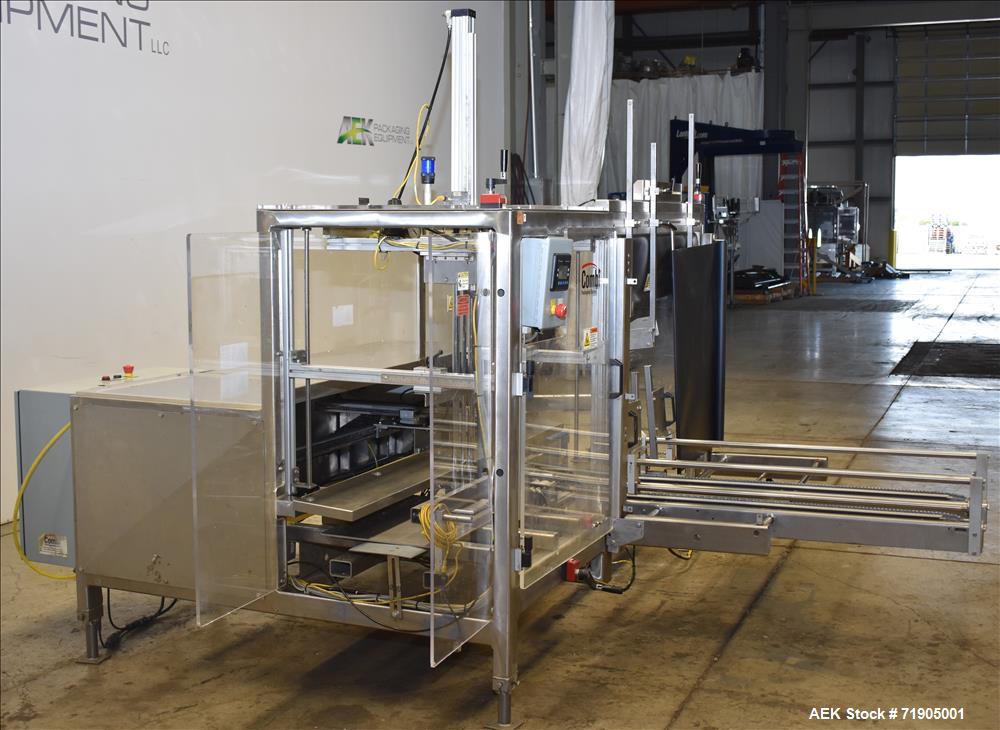 Used Combi Model 2-EZHS Case Erector and Hot Melt Bottom Sealer