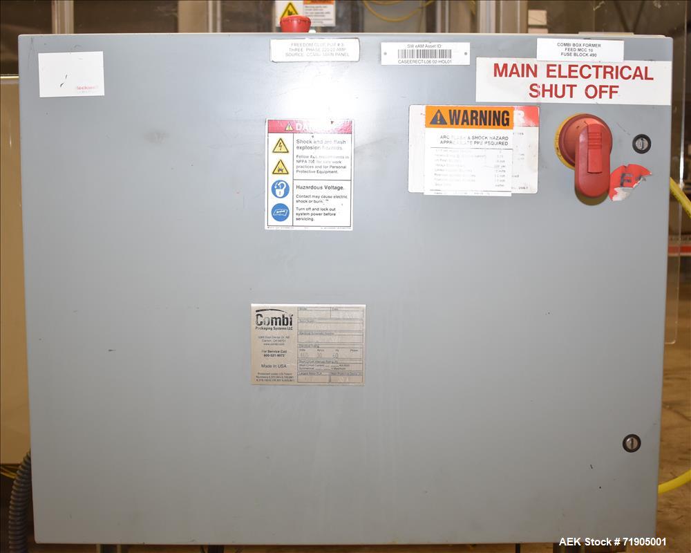 Used Combi Model 2-EZHS Case Erector and Hot Melt Bottom Sealer