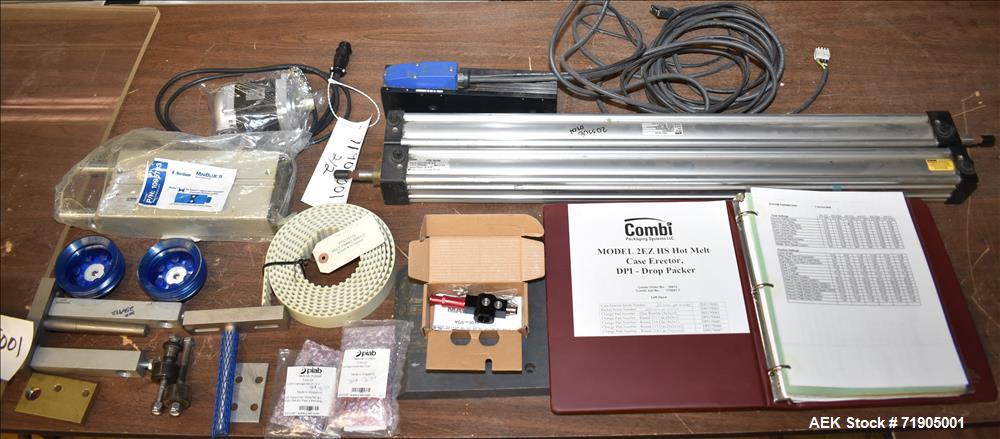 Used Combi Model 2-EZHS Case Erector and Hot Melt Bottom Sealer