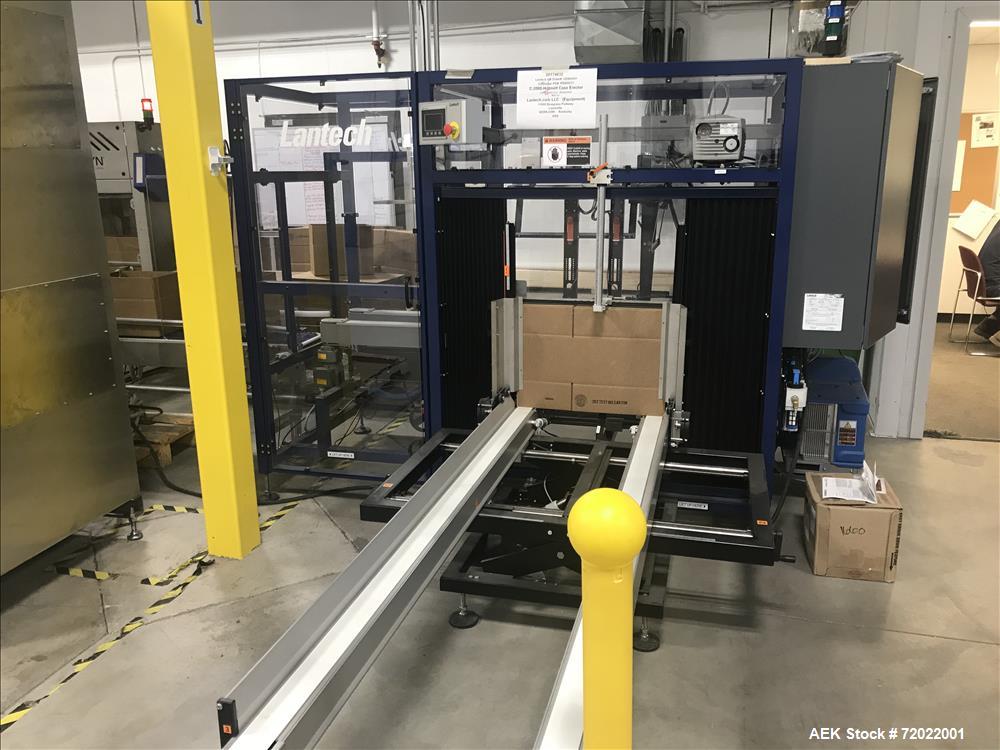 Used Lantech Hot Melt Case Erector, Model C-2000.