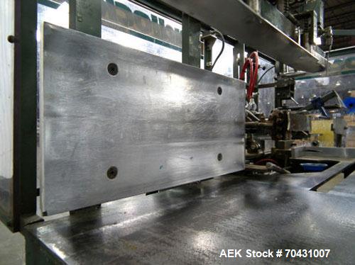Used Padlocker Model Caseform 151 Care Erector with Nordson 3500 hot melt glue system.  Electric 3/60/230V.