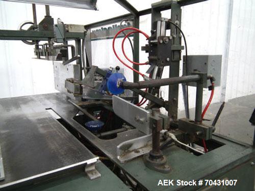 Used Padlocker Model Caseform 151 Care Erector with Nordson 3500 hot melt glue system.  Electric 3/60/230V.