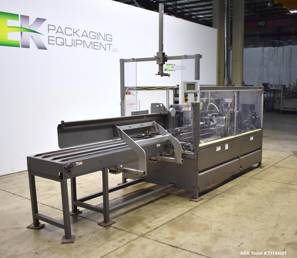 Used R.A. Pearson Model CE35G Case Erector with Nordson HM Bottom Sealer