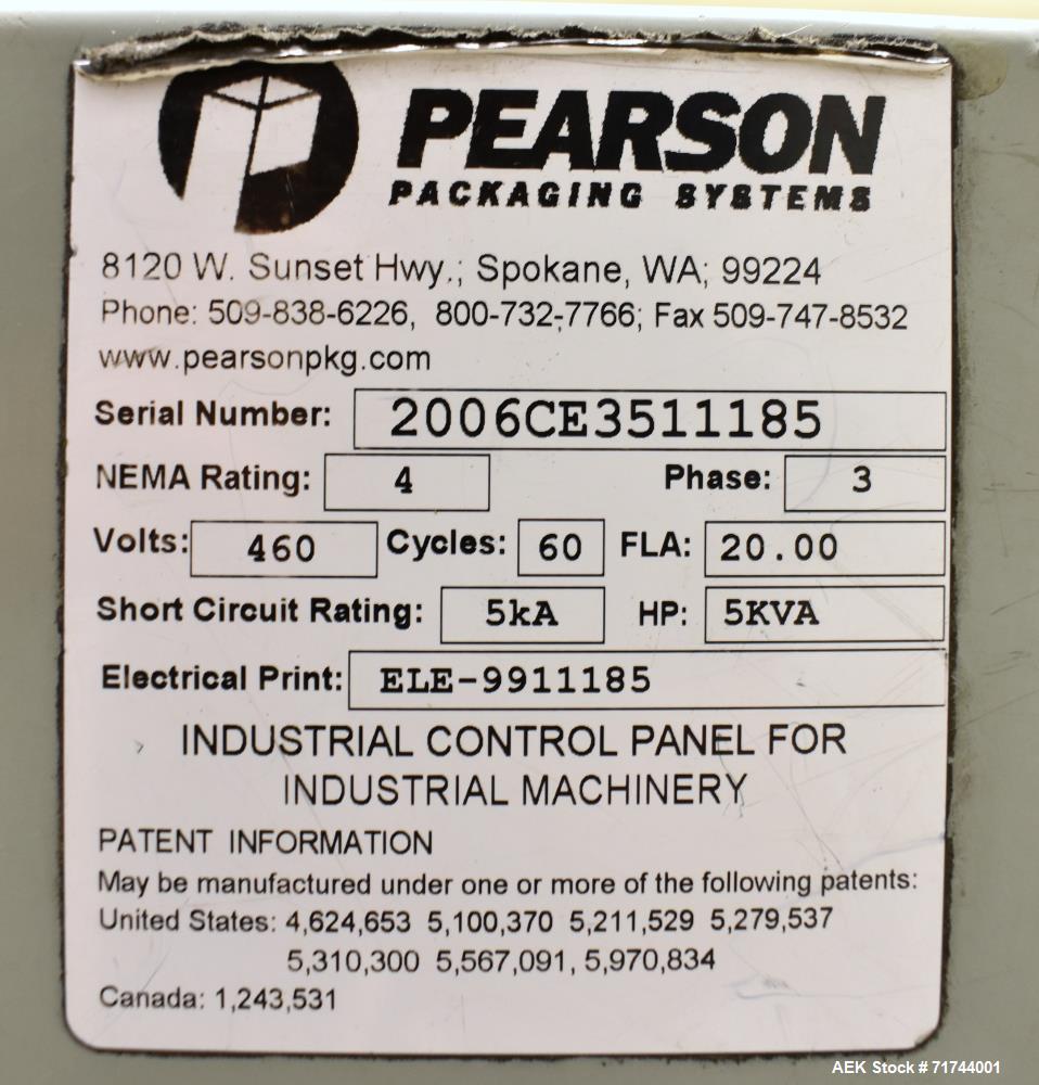 Used R.A. Pearson Model CE35G Case Erector with Nordson HM Bottom Sealer