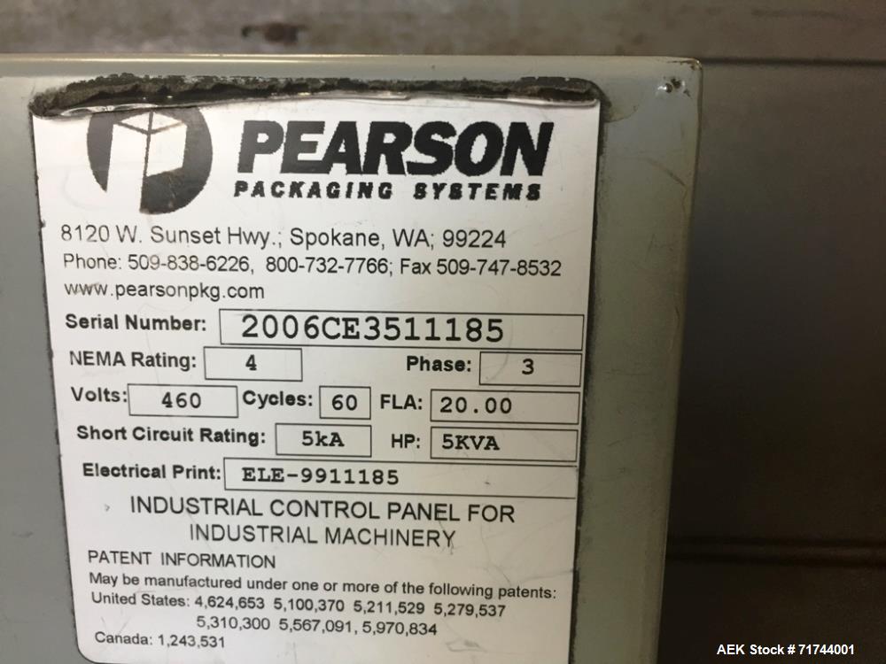 Used R.A. Pearson Model CE35G Case Erector with Nordson HM Bottom Sealer