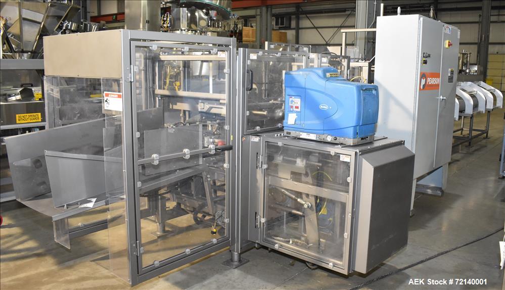 Used Pearson Hot Melt Glue Case Erector, Model CE-70