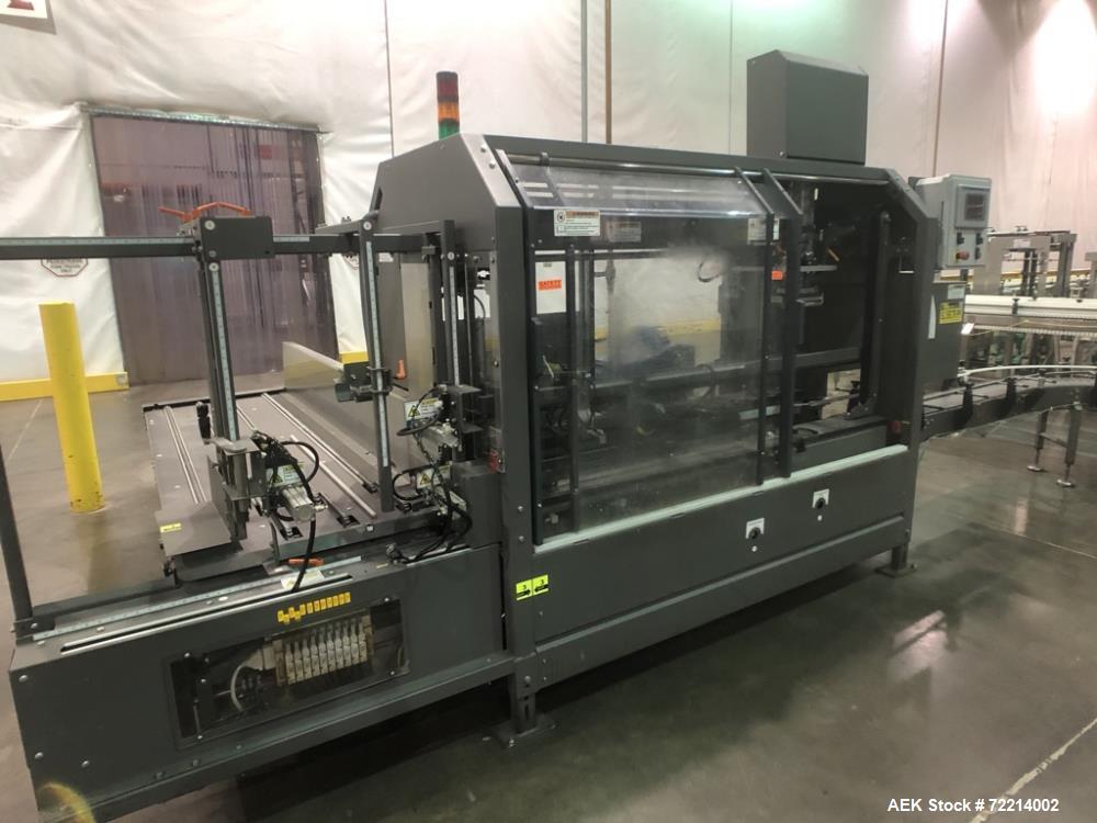 Used Pearson, Model CE25-G Automatic Case Erector and Bottom Hot Melt Glue Righ