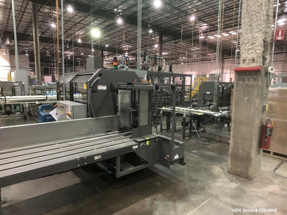 Used Pearson, Model CE25-G Automatic Case Erector and Bottom Hot Melt Glue Righ