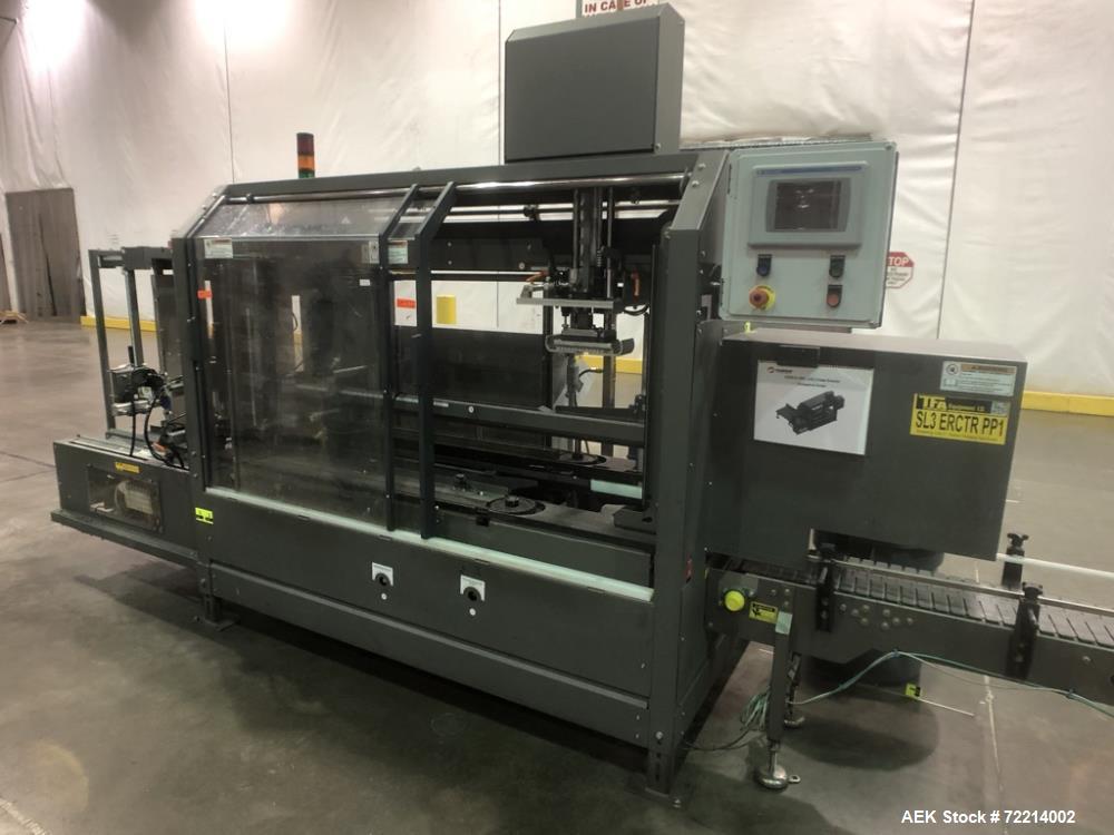 Used Pearson, Model CE25-G Automatic Case Erector and Bottom Hot Melt Glue Righ