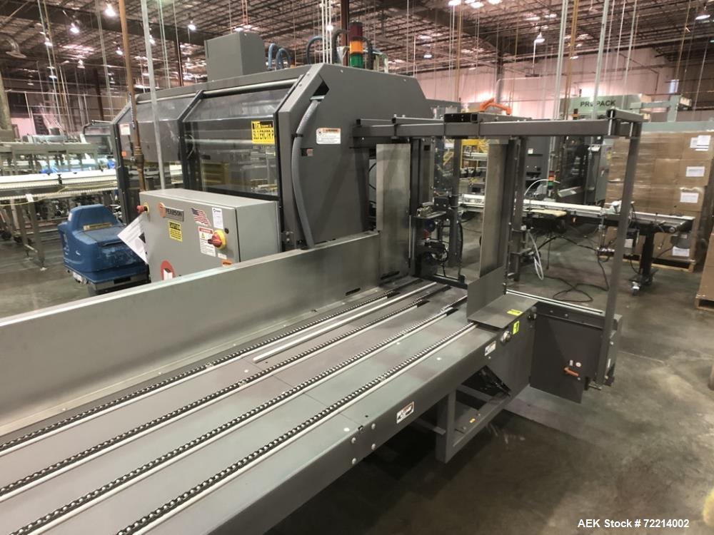 Used Pearson, Model CE25-G Automatic Case Erector and Bottom Hot Melt Glue Righ