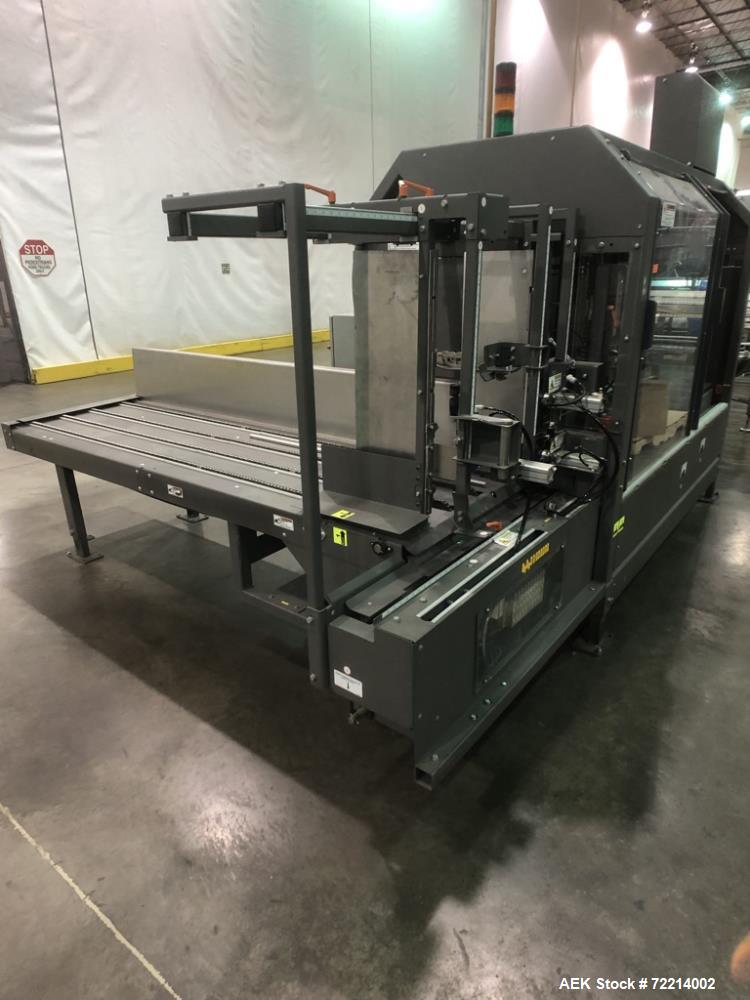 Used Pearson, Model CE25-G Automatic Case Erector and Bottom Hot Melt Glue Righ