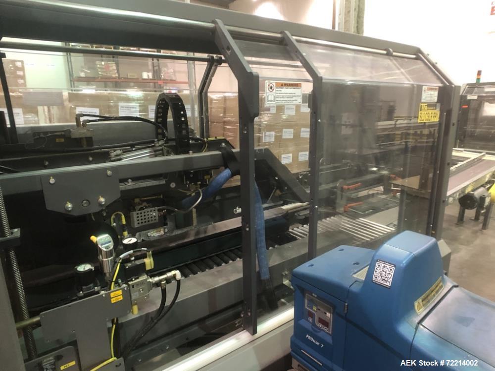 Used Pearson, Model CE25-G Automatic Case Erector and Bottom Hot Melt Glue Righ
