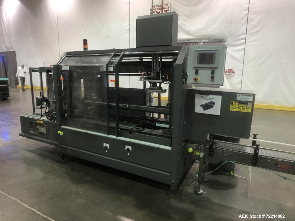 Used Pearson, Model CE25-G Automatic Case Erector and Bottom Hot Melt Glue Righ