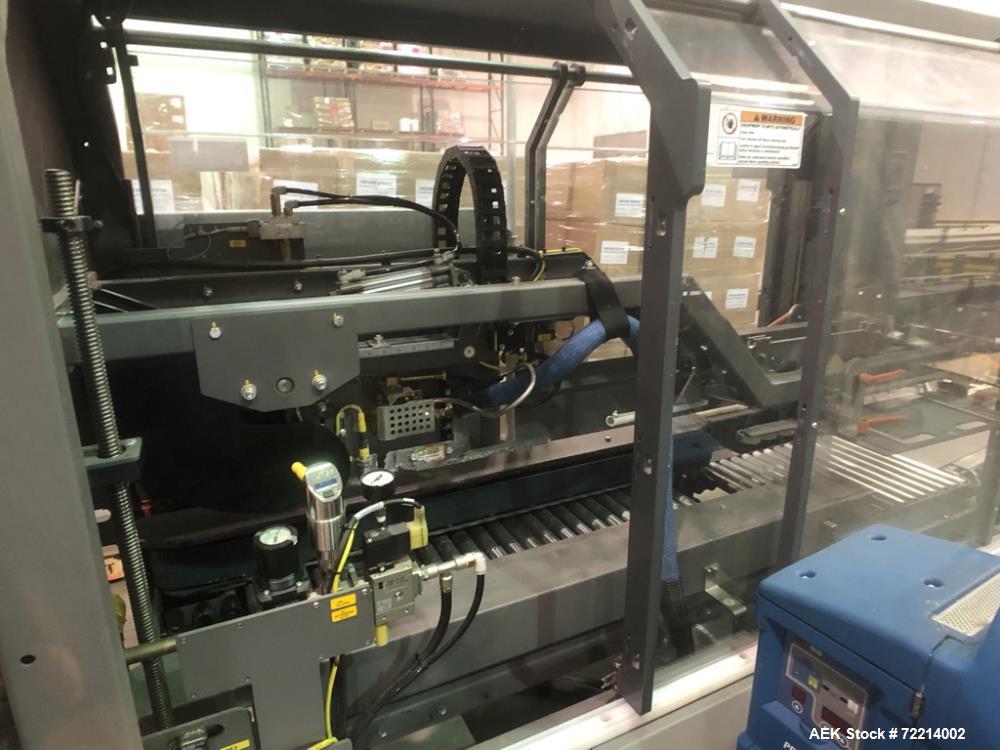 Used Pearson, Model CE25-G Automatic Case Erector and Bottom Hot Melt Glue Righ