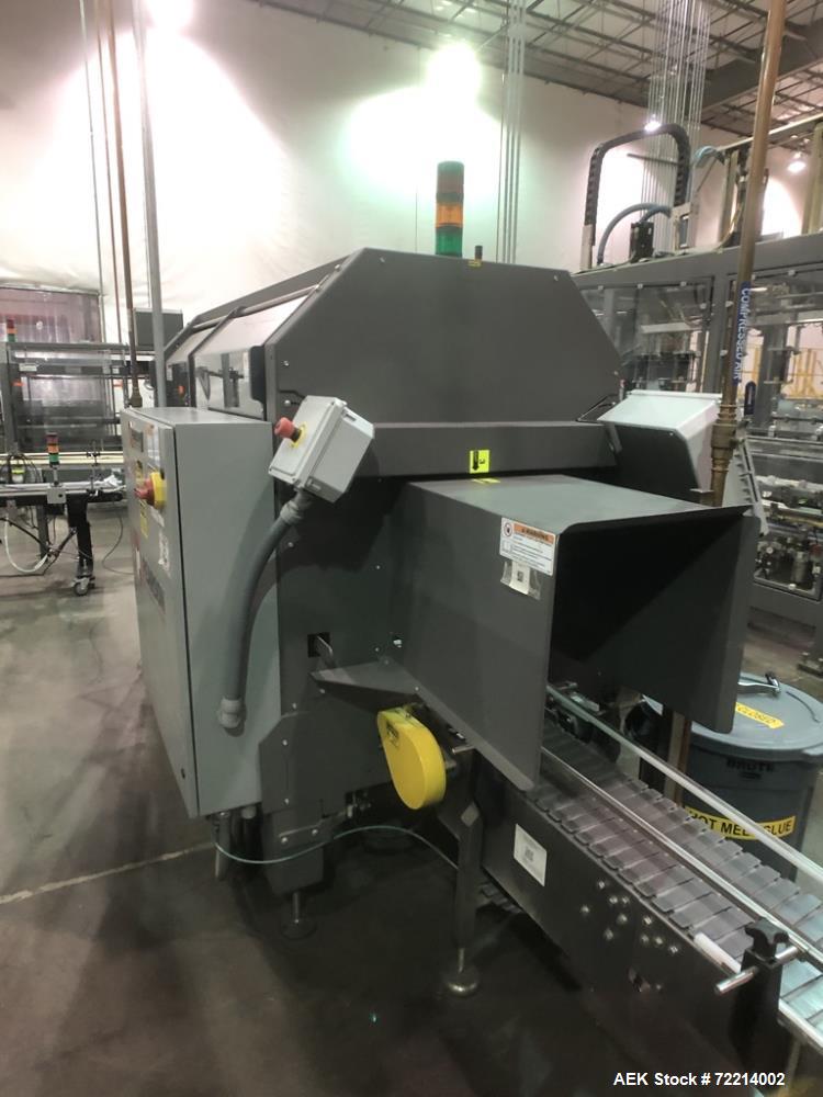 Used Pearson, Model CE25-G Automatic Case Erector and Bottom Hot Melt Glue Righ