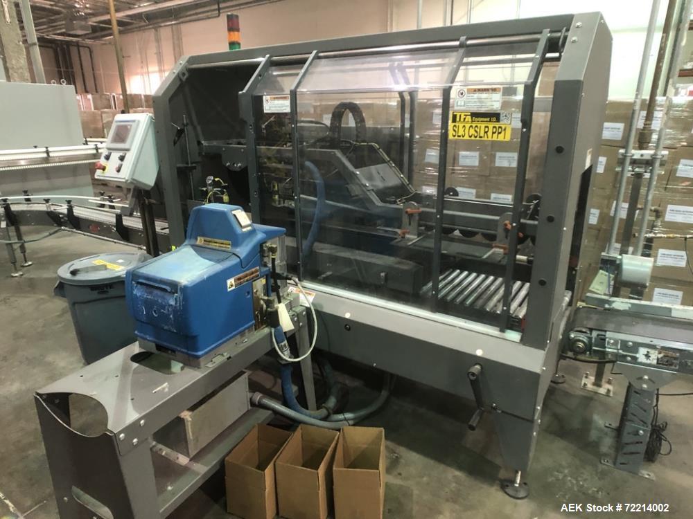 Used Pearson, Model CE25-G Automatic Case Erector and Bottom Hot Melt Glue Righ