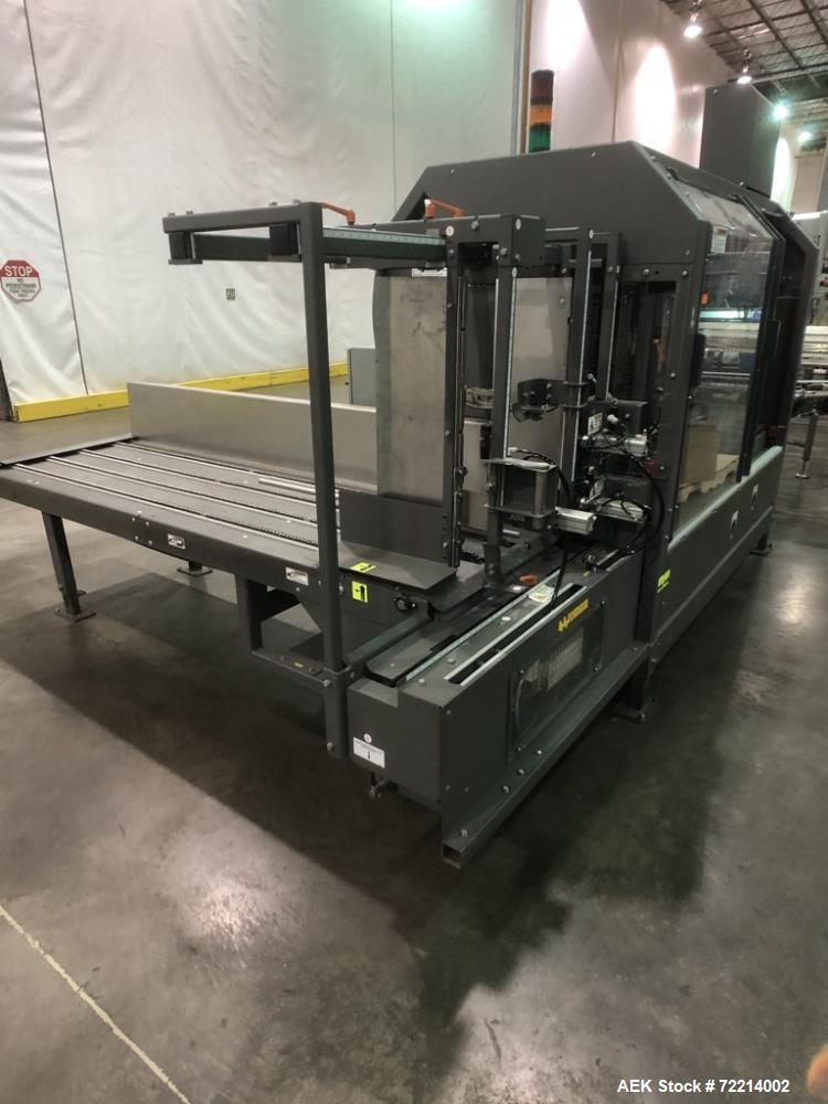 Used Pearson, Model CE25-G Automatic Case Erector and Bottom Hot Melt Glue Righ