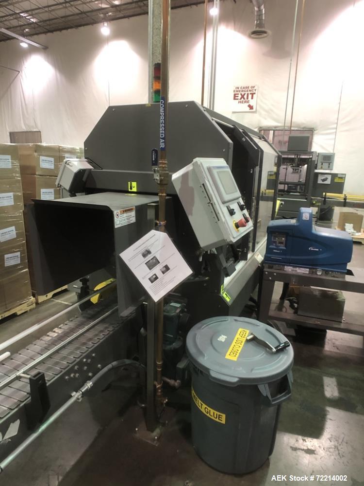 Used Pearson, Model CE25-G Automatic Case Erector and Bottom Hot Melt Glue Righ