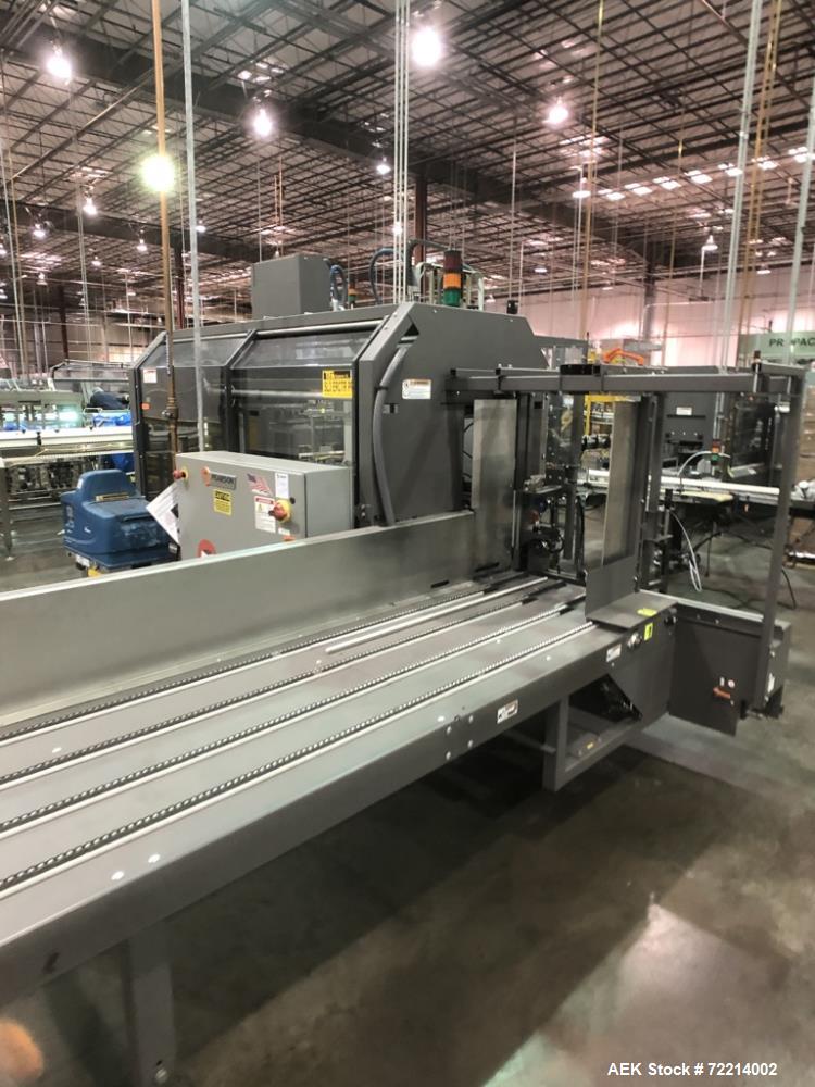Used Pearson, Model CE25-G Automatic Case Erector and Bottom Hot Melt Glue Righ