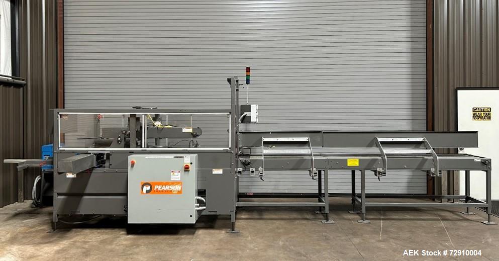 Pearson CE35-G Automatic Case Erector with Nordson Hot Glue System