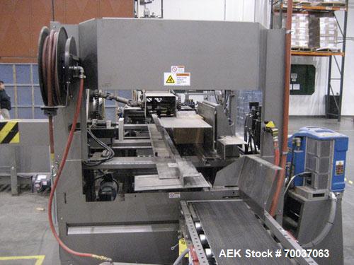 Used Pearson Box Erector, Model R350G.Features Allen Bradley Micrologix 1500 PLC, (5) Allen Bradley Series C VFDs, Allen Bradley Panelview 300 operator interface, Nordson Problue Model 10 hot melt gl...