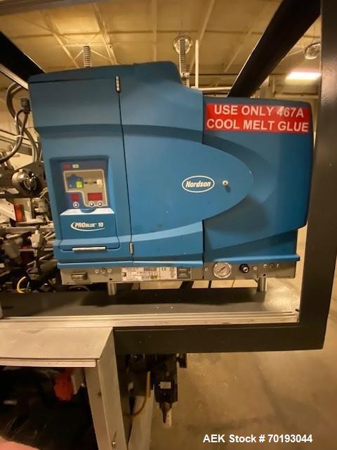 Used Southern Packaging CE-900 Glue Bottom Case Erector with Nordson Hot Melt