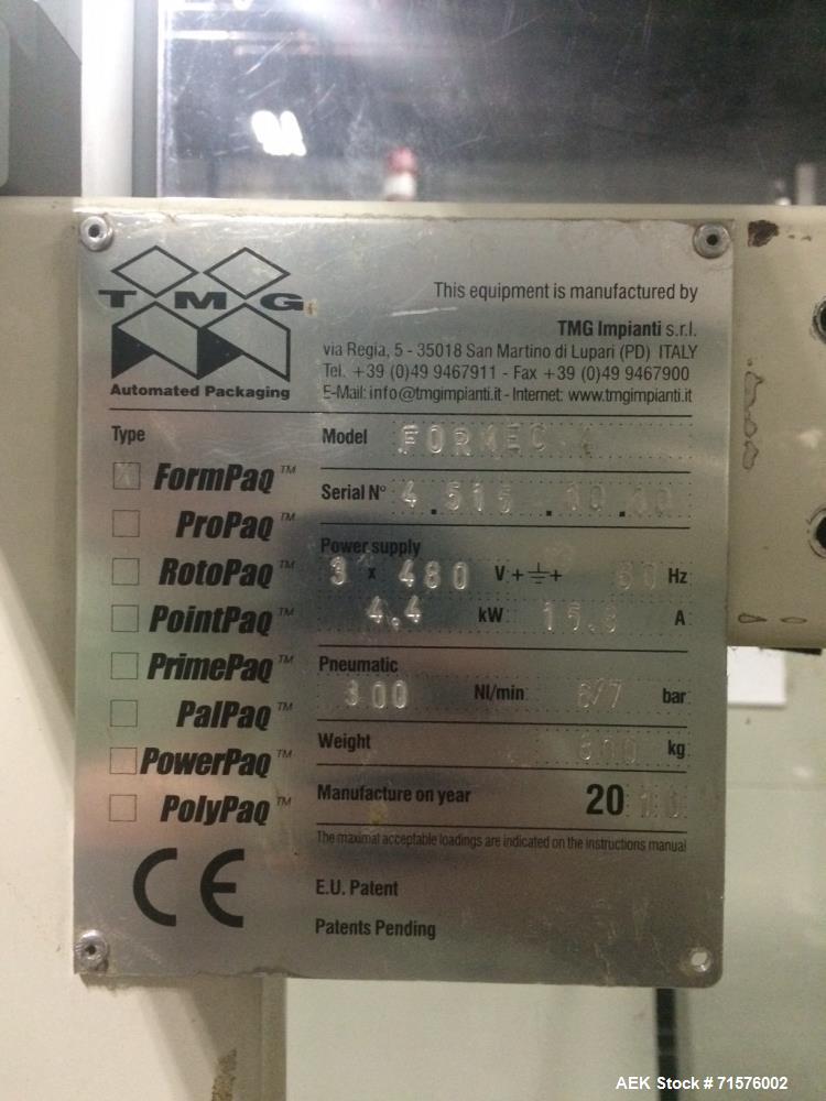 Used TMG Automated Packaging Model Formec 4 (Gen II) Vertical Carton Erector