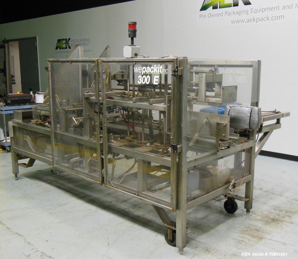 Used Wepackit Case Erector Bottom (Side) Sealer, Model 300E 