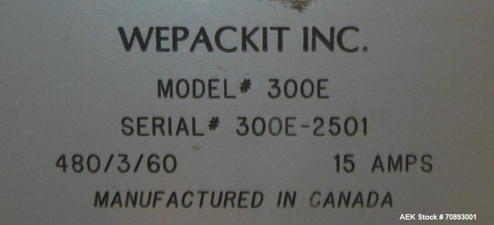 Used Wepackit Case Erector Bottom (Side) Sealer, Model 300E 